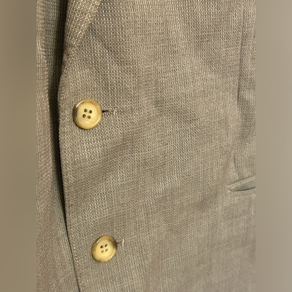 Vintage 70s  Yves Saint Laurent Blazer Jacket Mens size 46 Mocha Brown - Picture 8 of 10